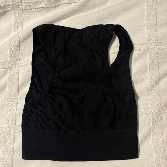 Sunday Best Ribbed Crop Tank — Size S — Black - Picture 2 of 3